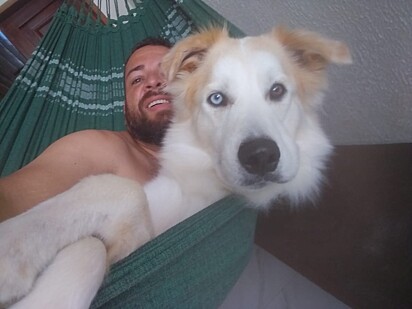 Nero and his owner, Amaro.