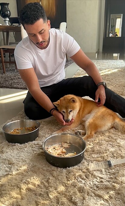 Josue and his family take every possible care of the dog.