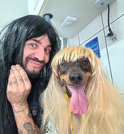 Hallem is passionate about his job as a dog groomer.
