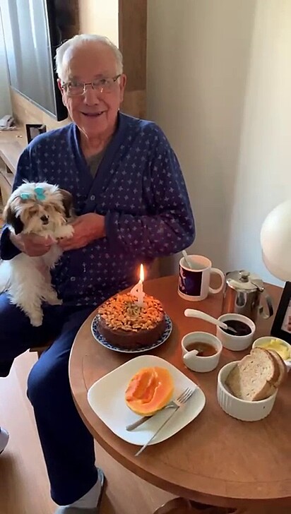 Mr. Carlos didn’t want a pet at home—but his wife convinced him.